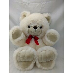 Animal Adventure Cream Bear Plush 19 Inch 1999 Stuffed Animal Toy